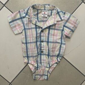 💚SALE $5/20 or $7/30 Land & Sea Kids Pastel Plaid Button-Down Shirt